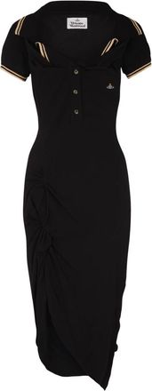 Vivienne Westwood Long Monday Pulling Jurk - Dames - Casual kleedjes - Zwart - XS - Katoen - Kleedjes