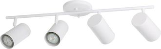 Eglo Eglo Calloway 4 Light Fixed Track Light With White Finish & White Lamp Heads