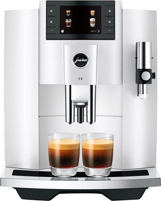 Jura E8 Gen 4 Automatic Coffee and Espresso Machine - Piano White