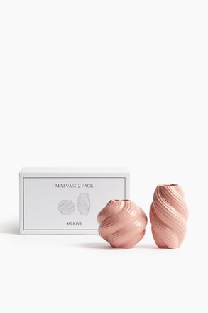 H&M 2er-Pack Mini-Vasen aus Steingut - Pink