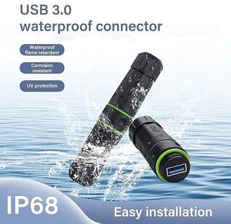 OEM Conector Usb 3.0 Resistente Al Agua: Acoplador Impermeable De Puerto Usb A Bus Con Clasificaci&oacute;n Ip68 Transferencia Datos Fiable Carga Exteriores