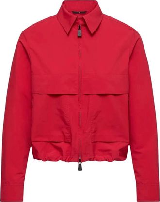 Moncler Shirt - Dames - Bomber jackets - Rood - S - Jassen