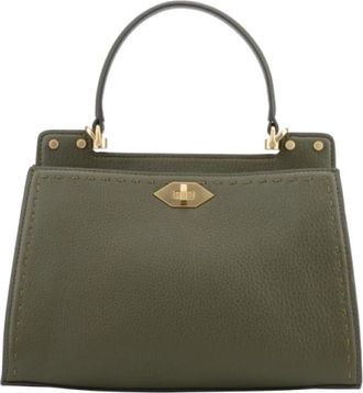 Pourchet Trianon MM - Dames - Handtassen - Groen - ONE Size - Leer - Tassen