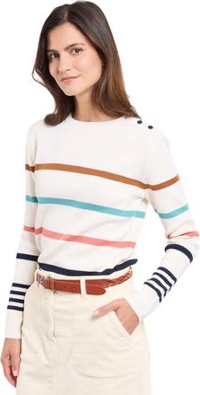 Armor Lux Armor Lux Womens Deauville Sweater, NAT/Seal/Mut/Ash/Cara, S