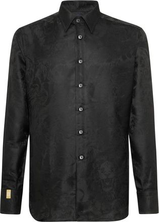 Billionaire Boys Club Shirt Slim Fit - Heren - Casual Overhemden - Zwart - 3XL - Katoen - Overhemden