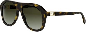 Fendi Baguette Zonnebril - unisex - Zonnebrillen - Veelkleurig - 57 MM - Accessoires