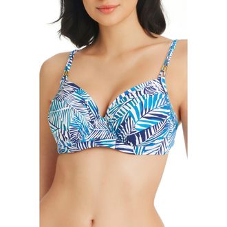 Bleu Rod Beattie Shady Days D-Cup Underwire Bikini Top in Navy at Nordstrom Rack, Size 36Dd
