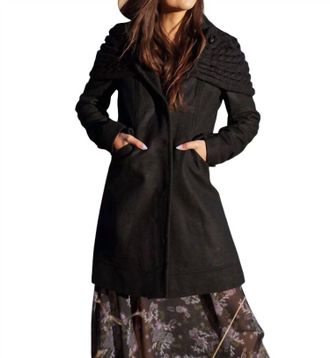 Lovestitch Great Outdoors Sweater Coat In Black