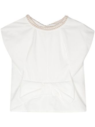 Junya Watanabe Blusa con stampa - Bianco