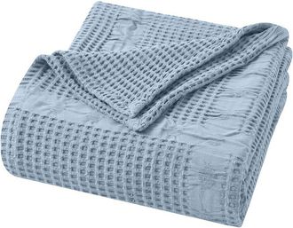Superior Mai Geometric Waffle Medium Weight Blanket