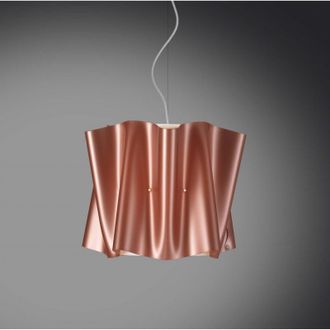 Linea Zero Linea Zero - L&aacute;mpara De Suspensi&oacute;n Folio Pantalla En Polilux Cobre Di&aacute;metro 40x H37 Cm