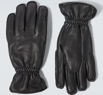 Bogner Tobin leather ski gloves