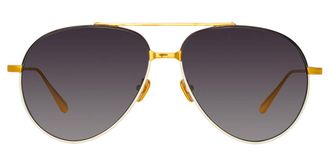 Linda Farrow MARCELO LFL1421 C3 Mens Sunglasses Gold Size 61