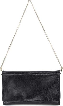 Abro Tassen, Dames, Zwart, ONE Size, Leer, Elegante Leren Clutch met Magneetsluiting