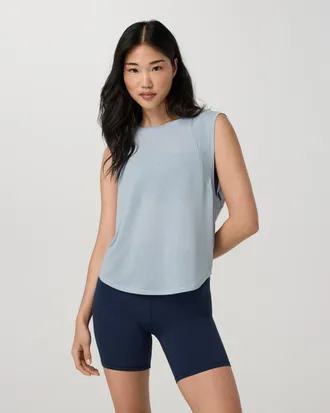 Vuori Clothing Westerlies Muscle Tank Top | Eggshell Blue | XS, Size Extra Small