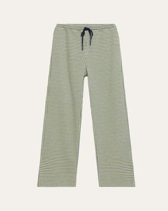 Marni Mini Check Jacquard Straight-Leg Pull-On Pants