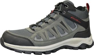 Generic Mens Mid-Top Hiking Boots, Trail Trekking Ankle Shoes with Lace-Up Design, Outdoor Walking Trainers for Winter (Grey, One Size, UK Footwear Size Syste