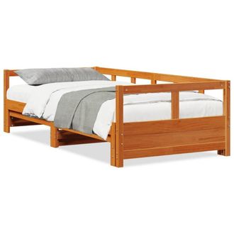 Berkfield Home Daybed without Mattress Wax Brown 80x200 cm Solid Wood Pine