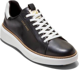 Cole Haan GrandPro Topspin Waterproof Golf Shoe in Black /Woodbury /White at Nordstrom, Size 11.5