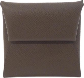 Herm&egrave;s Bastia Epsom Leather Coin Purse/Coin Case (Pre-Owned)