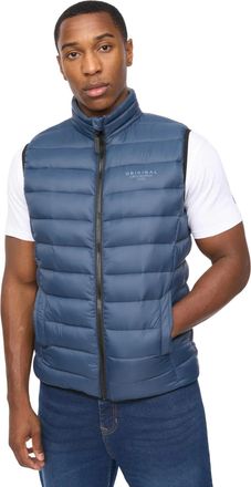 Crosshatch Heren Gattering MVE Gewatteerd Gilet (Marine)