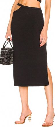 Cult Gaia Samira Knit Skirt In Black
