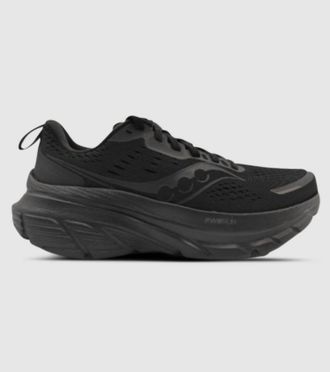 Saucony Womens Guide 18 Running Shoes In Triple Black