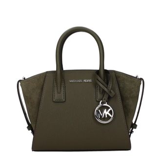 Michael Kors Avril Damess Handtas Groen/Olijf Leer