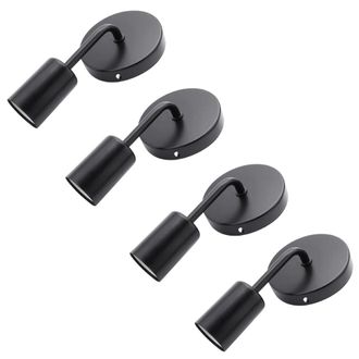 OEM L&aacute;mpara De Pared Sencilla De Hierro Antiguo Negro Tipo Loft (4 Unidades) Para Restaurante, Bar, Pasillo O Pasillo De Estilo Americano Campestre. L&aacute;mpa