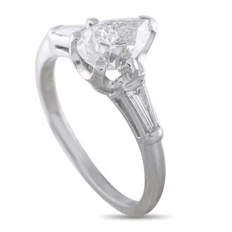 Luxury Bazaar Platinum 1.60ct Diamond Solitaire Ring MF19-072826