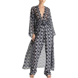 Diarrablu Sirene Duster in Zhy Noir at Nordstrom, Size X-Small