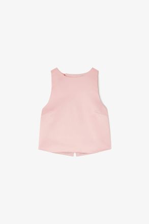 Ganni Top in Pink Satin - Size 10/12 Potpourri
