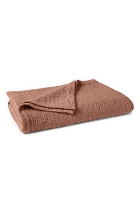 Coyuchi Pescadero Organic Cotton Matelass&eacute; Blanket in Praline at Nordstrom, Size Full/queen