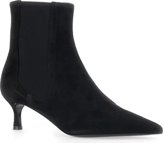 Pollini Womens Ankle Boots Suede Black