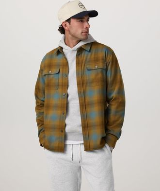 Vuori Clothing Long Sleeve Flannel Button Down Shirt | Bluegrass | Medium