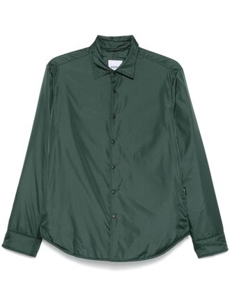 Aspesi Lilo taffeta padded overshirt - Green