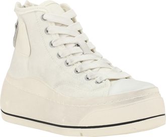 R13 Womens High Top Sneakers Ecru