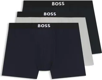 BOSS Assorted 3-Pack Power Stretch Cotton Boxer Briefs in Black Multi at Nordstrom, Size Xx-Large