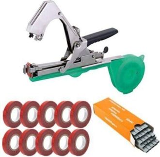 OEM Herramienta Profesional Para Atar Plantas De Jard&iacute;n Y Vi&ntilde;edos, Con 10 Rollos De Cinta + 1 Caja De Clavos