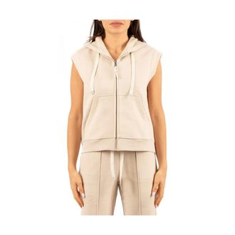 Weekend Zip-throughs, female, Beige, L, Maglia Weekend