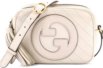 Gucci Blondie NM Camera Shoulder Bag Diagonal Quilted Leather Small crossbody bag - Beige