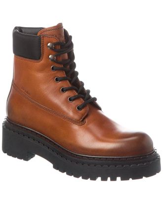Prada Logo Leather Boot