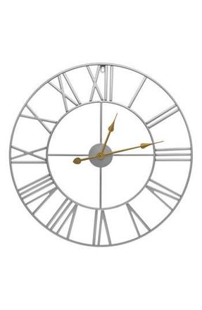 Sorbus Decorative Wall Clock in Silver at Nordstrom Rack