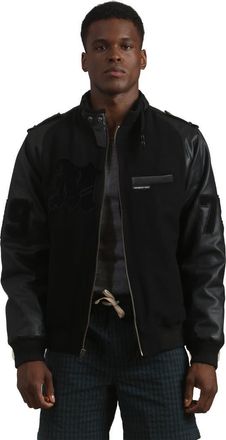 Members Only Mens Varsity Jacket in Black at Nordstrom, Size Xx-Large