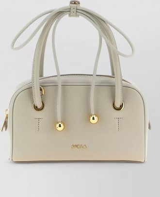Furla poppy small leather shoulder bag
