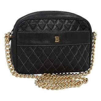 Bally Tweedehands leren schoudertassen - Dames - Pre-owned - Zwart - Maat: ONE Size Leer
