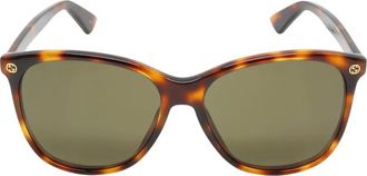 Gucci Occhiali da sole con effetto tartarugato anni 2020 - Marrone