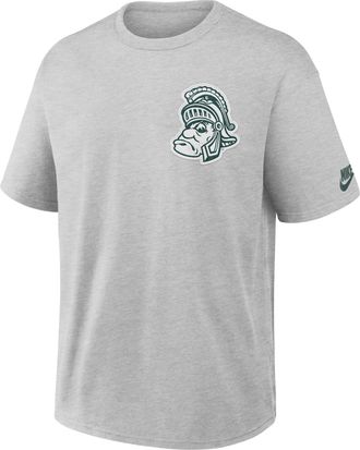 Nike Michigan State Legacy Max90 Nike Mens College T-Shirt in Grey | 04T606GMSV-612