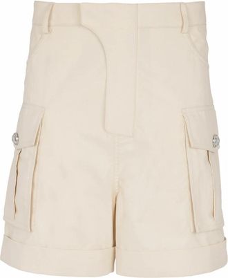 Balmain Katoenen cargobermudas - Heren - Korte Broeken - Beige - M - Katoen - Korte Broeken