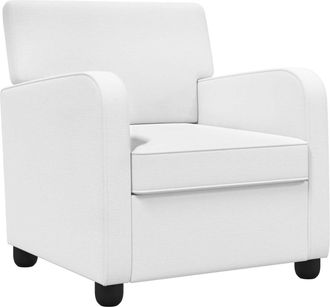 vidaXL Sill&oacute;n Blanco Tela Vidaxl